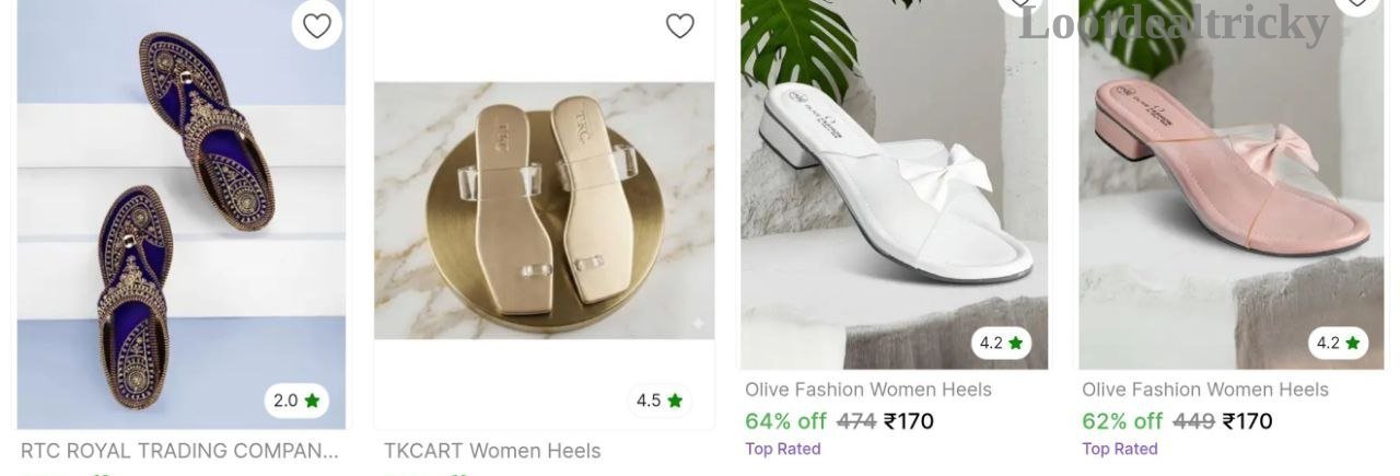 Women Heels Slippers | Limited Time Loot Offer