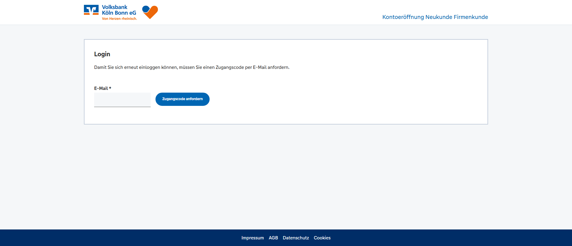 Forensic screenshot of volksbank-koeln-bonn.kontoeroeffnung-fk.de showing the phishing page layout