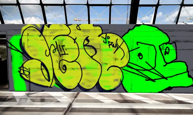 Graffiti artwork by JERR