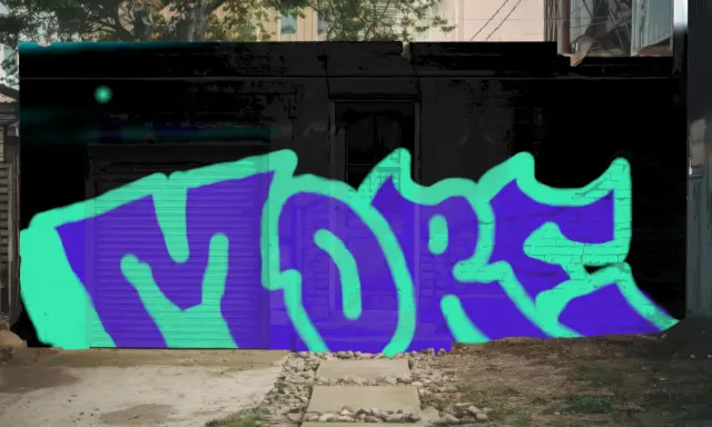 Graffiti artwork by MORE