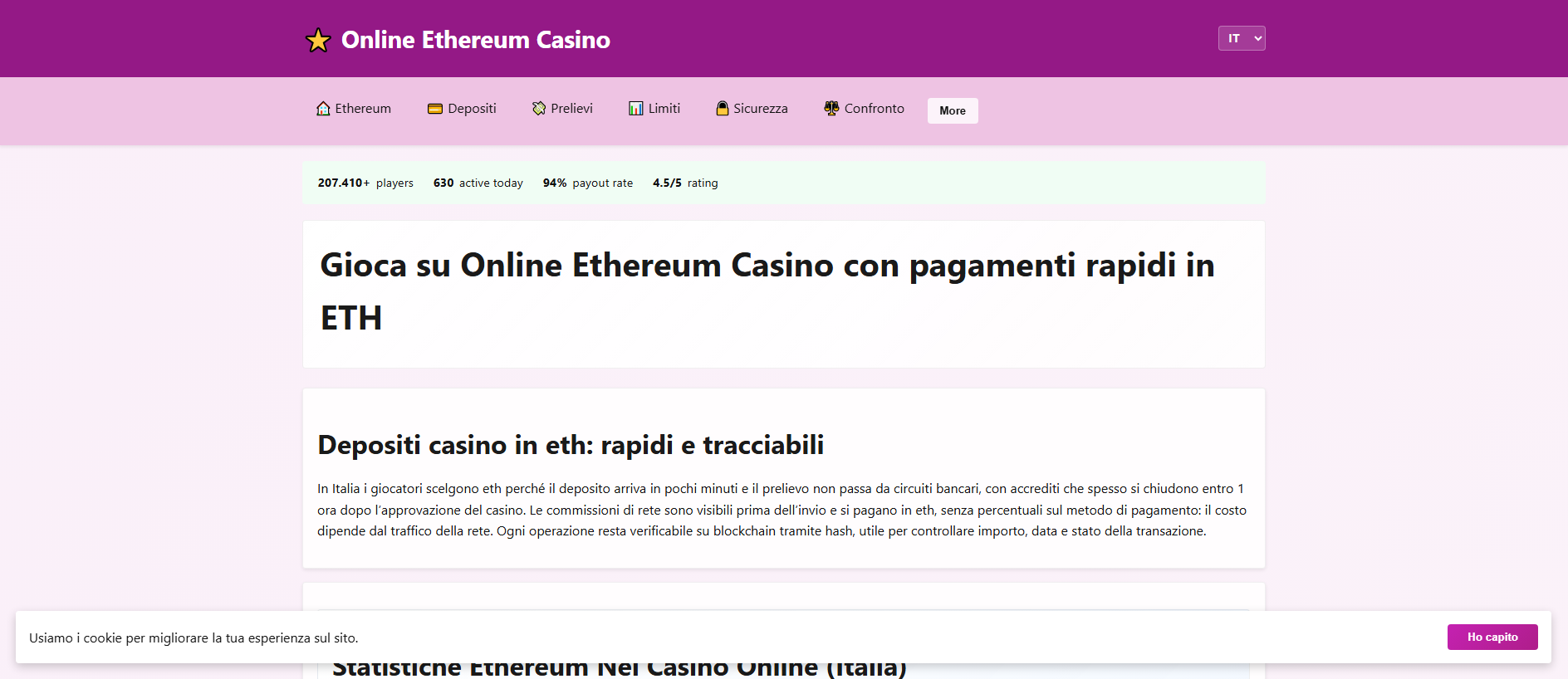 Stored capture of onlineethereumcasino.com