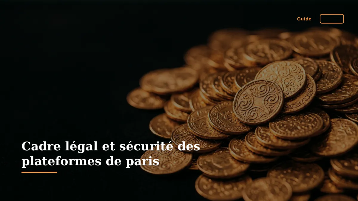 Cadre légal et sécurité des plateformes de paris