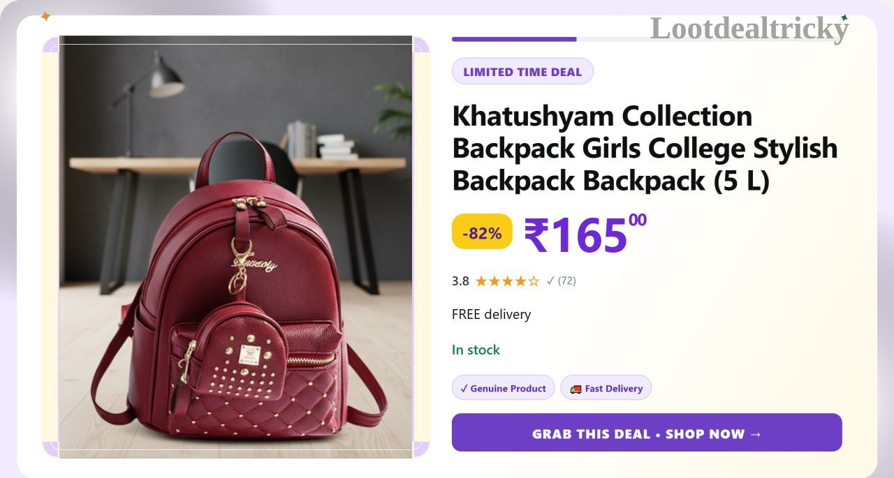 stylish Backpack Flipkart – Just ₹165 | Huge Savings Offer stylish Backpack Flipkart – Just ₹165 | Huge Savings Offer
