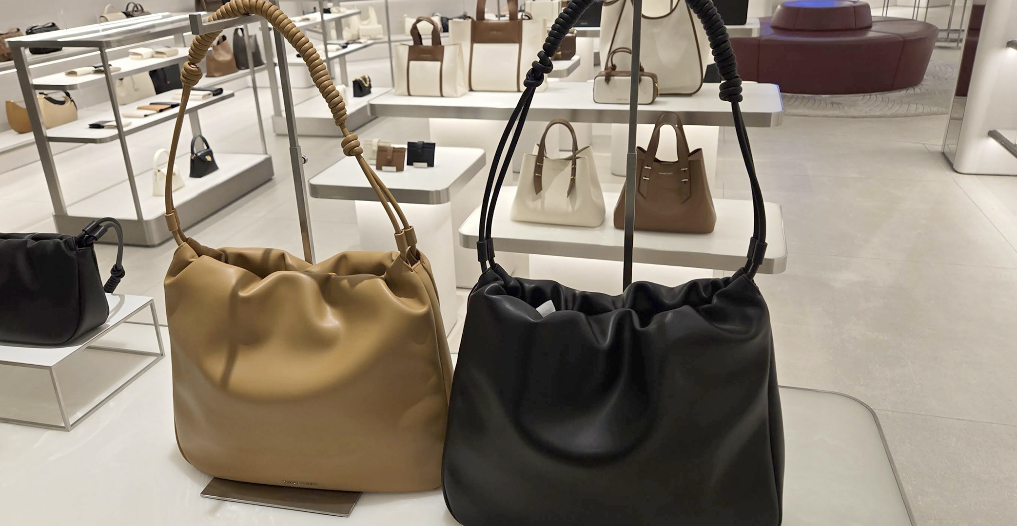 CHARLES & KEITH bags and shoes display