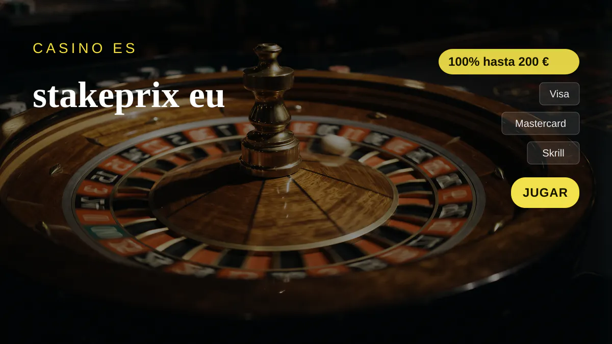 stakeprix eu casino  bono de bienvenida 100% hasta 200  + 25 FS, pagos: Visa, Mastercard, Skrill, Neteller, Paysafecard