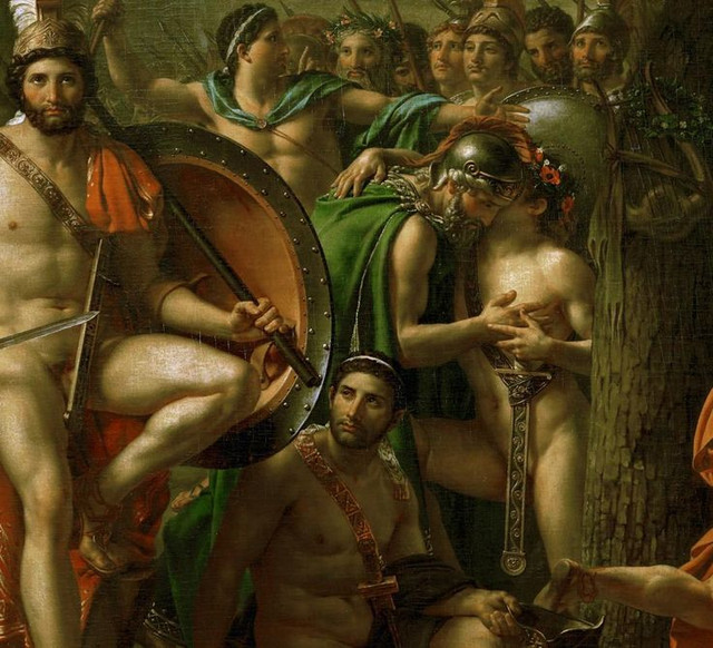 Жак Луи Давид Леонид при Фермопилах (1813)