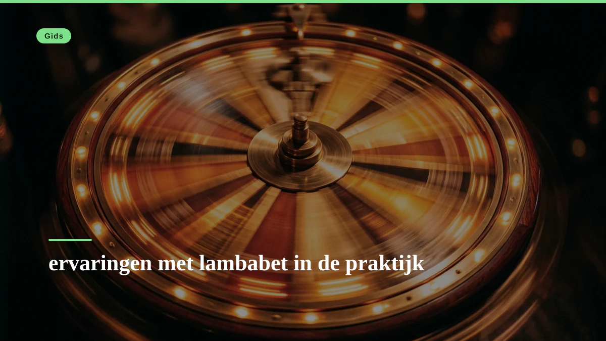 ervaringen met lambabet in de praktijk