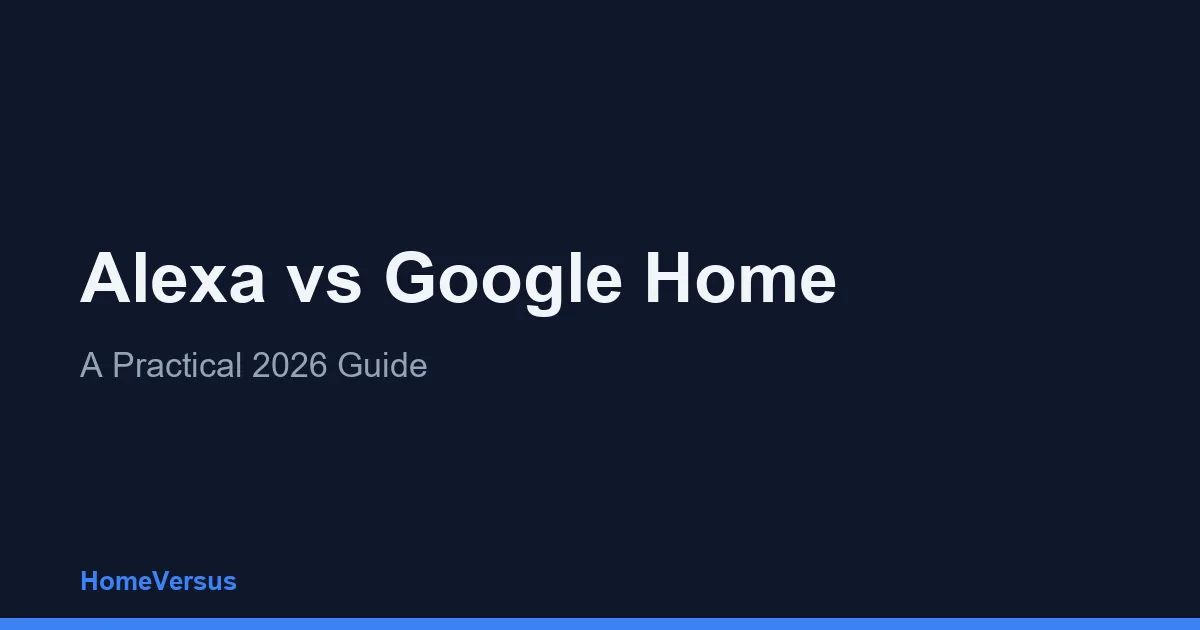 Alexa vs Google Home