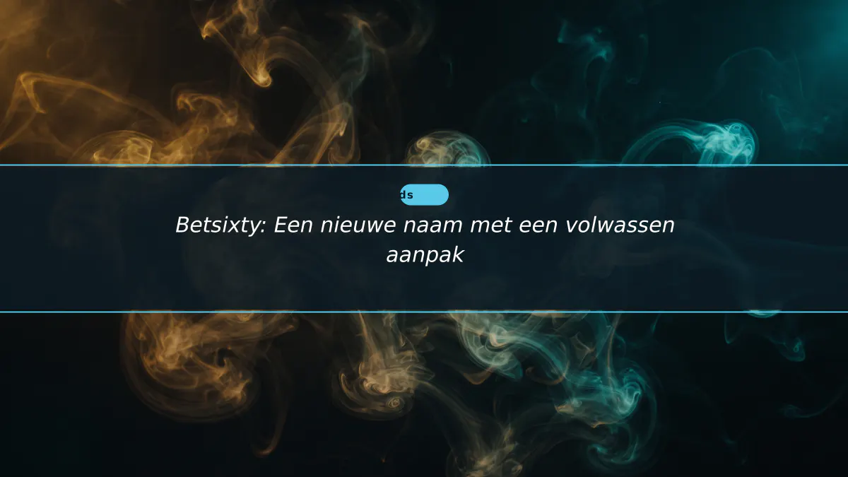 Betsixty: Een nieuwe naam met een volwassen aanpak