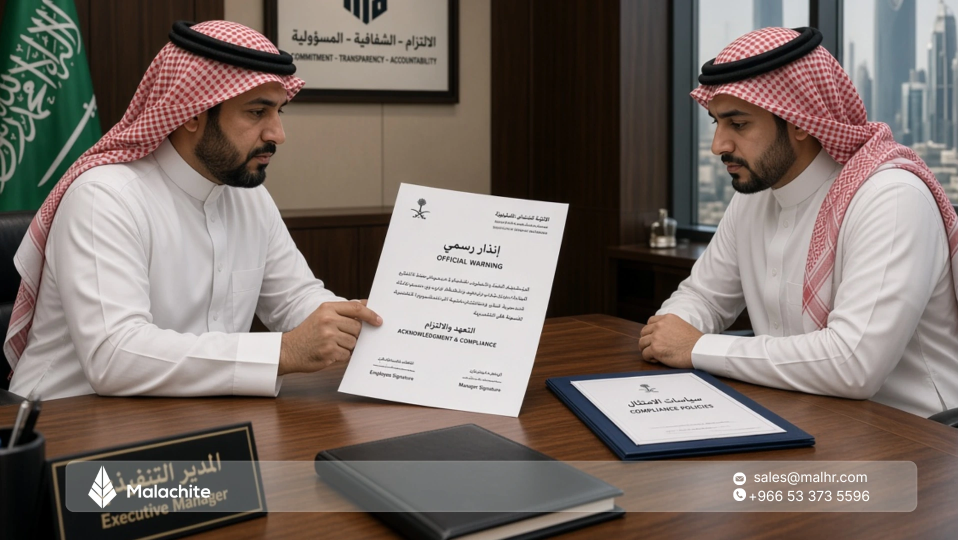 الإنذار والعقوبات
