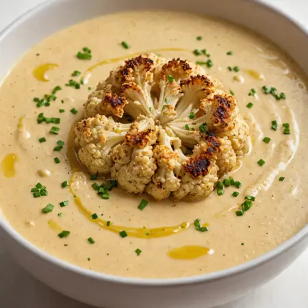 Roasted Cauliflower Cream Soup Recipe