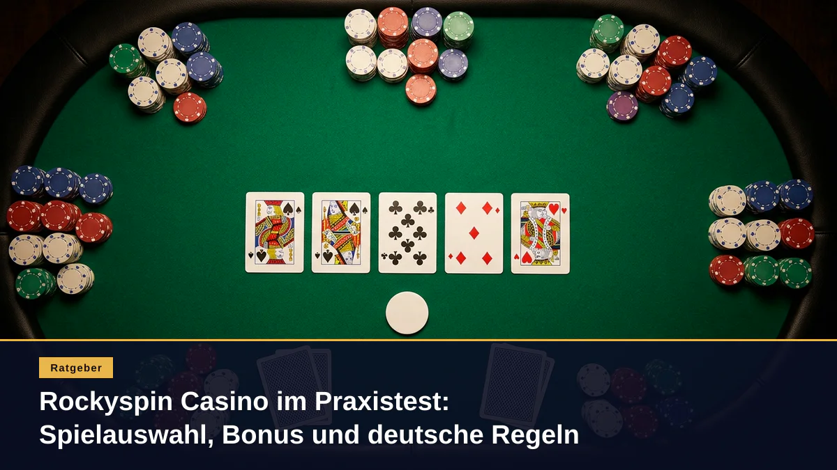 Rockyspin Casino im Praxistest: Spielauswahl, Bonus und deutsche Regeln