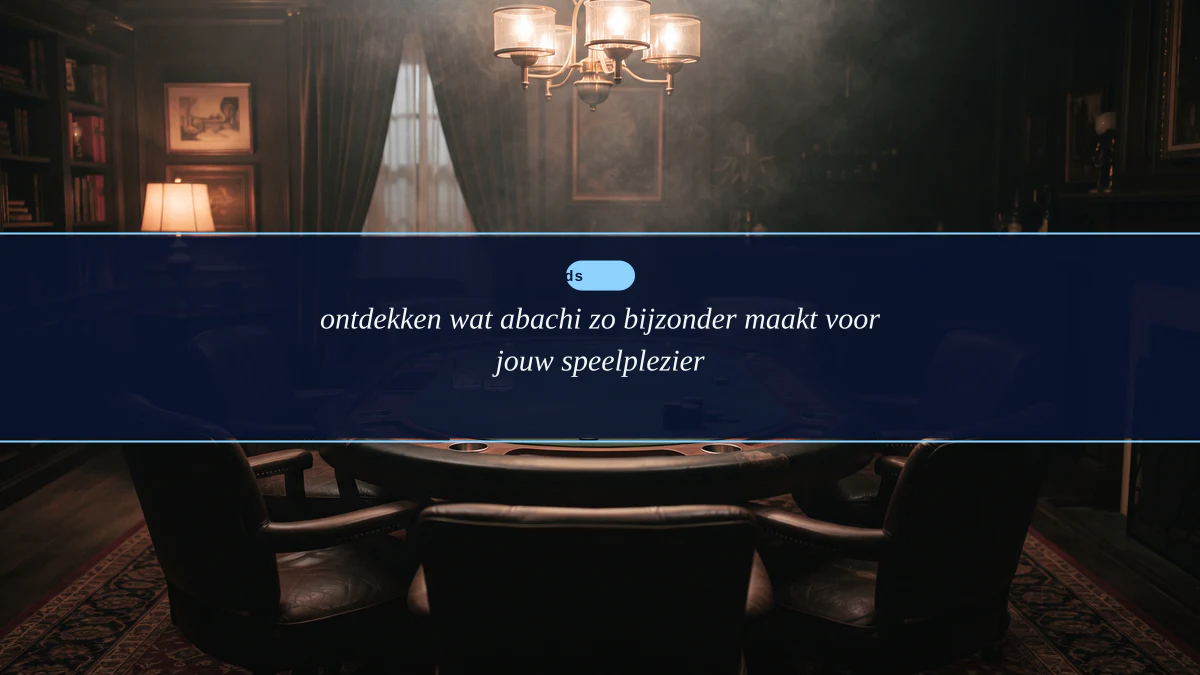 ontdekken wat abachi zo bijzonder maakt voor jouw speelplezier