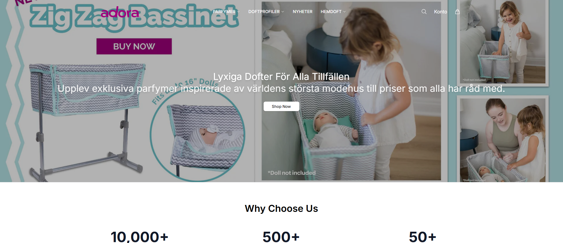 Stored capture of adorashop.shop