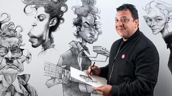 Domestika - Ritratto caricaturale con grafite - Ita