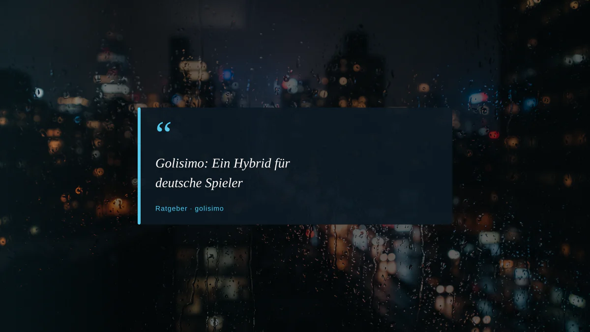 Golisimo: Ein Hybrid für deutsche Spieler