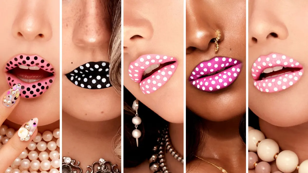 Polka-Dot Lips Created with Craft Store Find