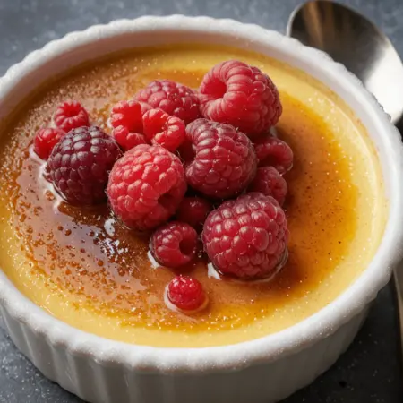 Raspberry Cream Brûlée