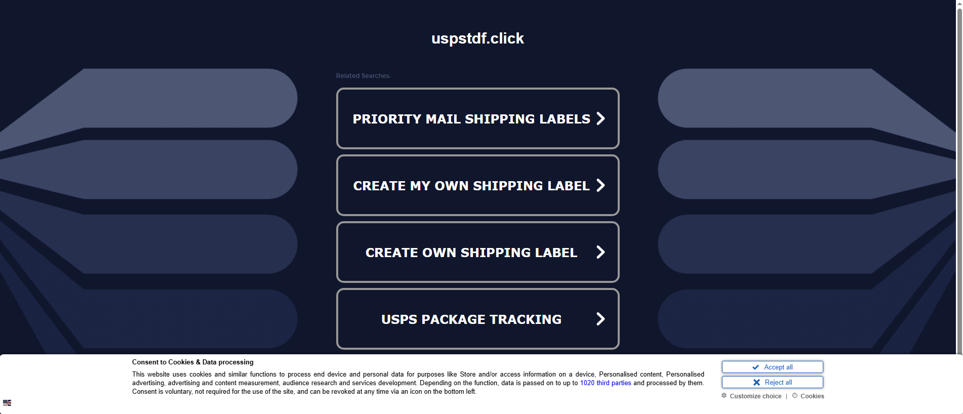Stored capture of uspstdf.click