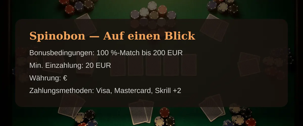 Spinobon — Auf einen Blick