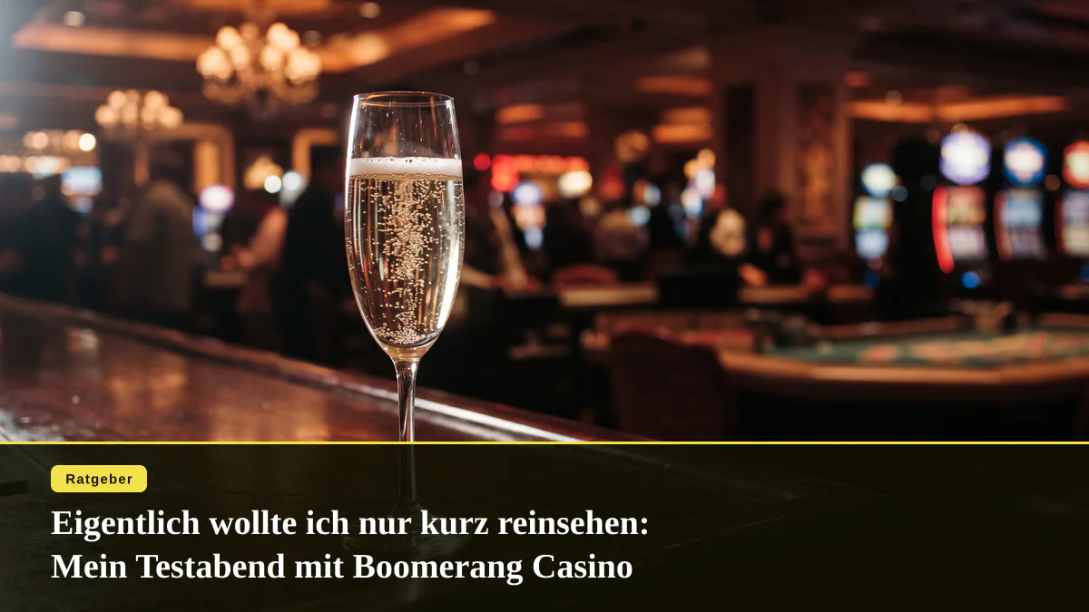 Eigentlich wollte ich nur kurz reinsehen: Mein Testabend mit Boomerang Casino