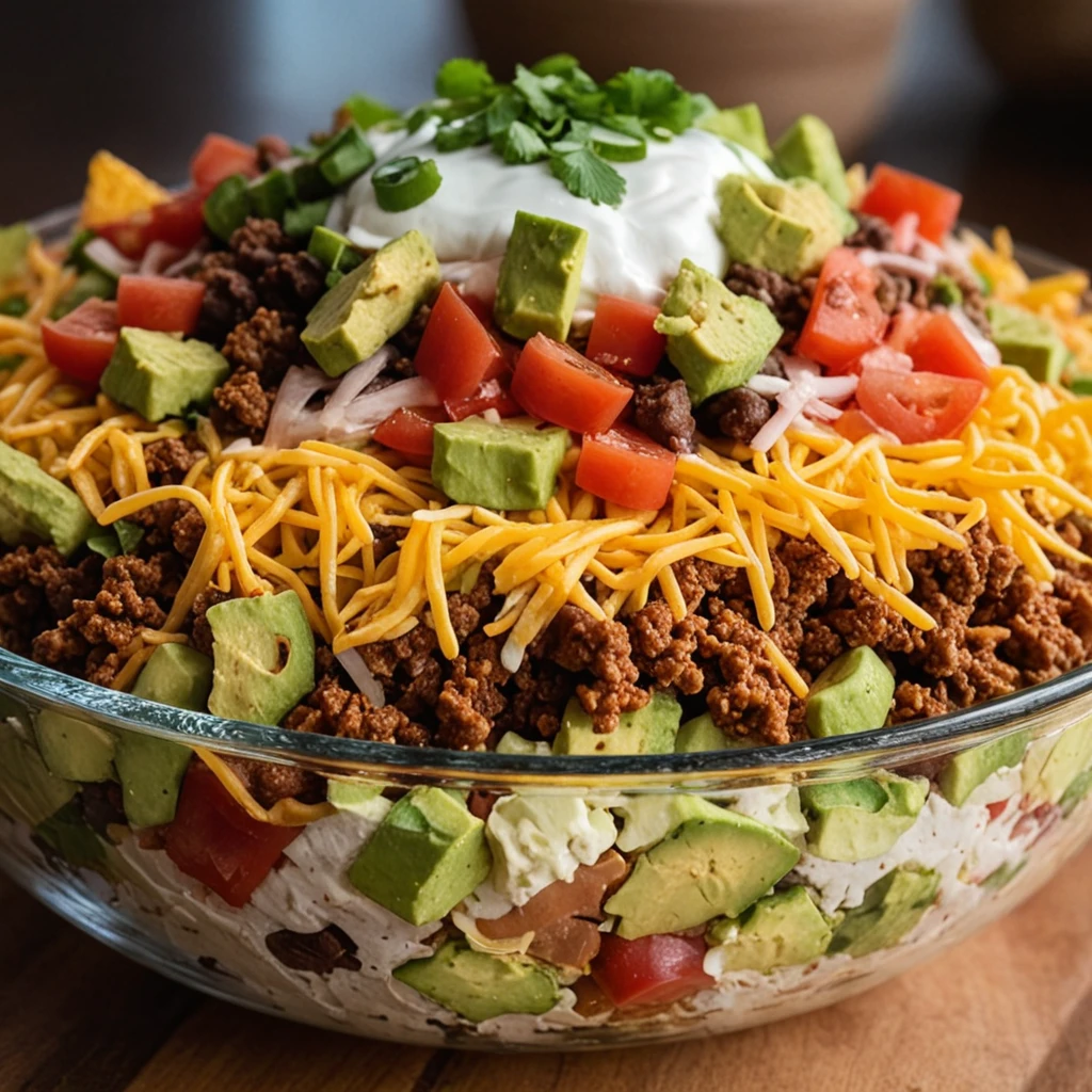 Taco Salad with Seven Layers