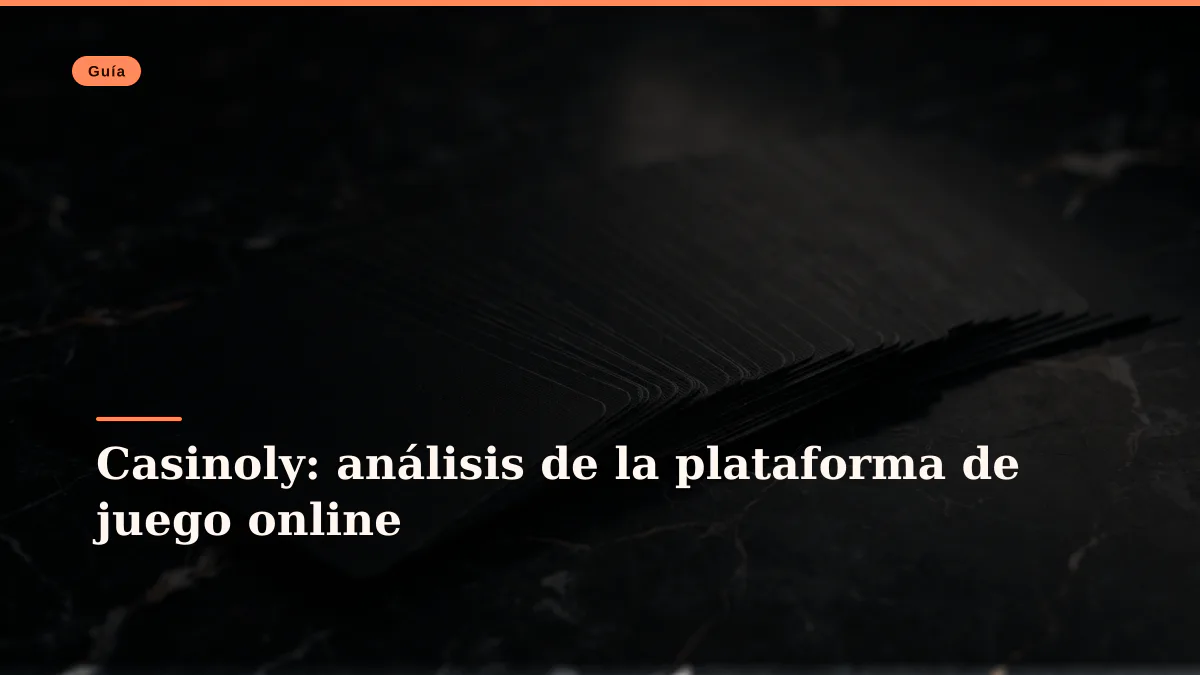 Casinoly: análisis de la plataforma de juego online
