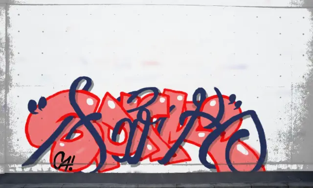 Graffiti artwork by Sark