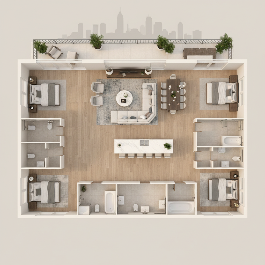 3D Floor Plans in Charlotte - Rendimension