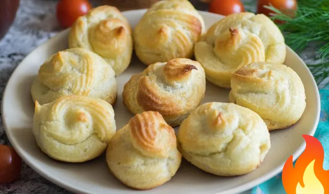 Фото Профитроли с печенью