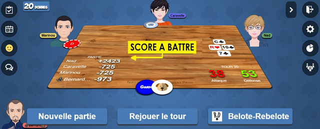 Score à battre à 4