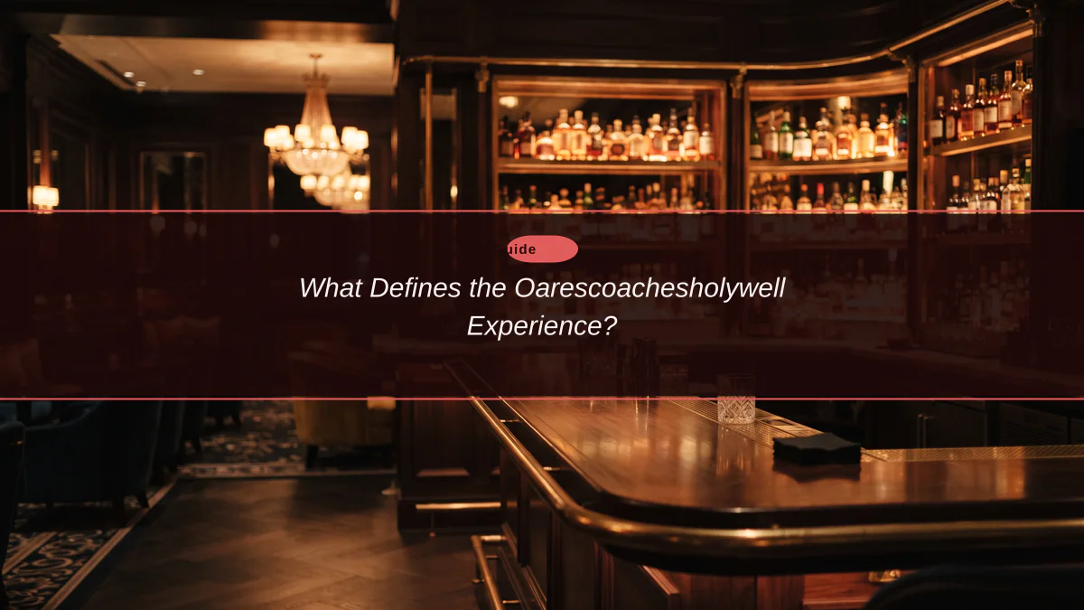 What Defines the Oarescoachesholywell Experience?