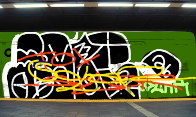 Graffiti artwork by SOLAR