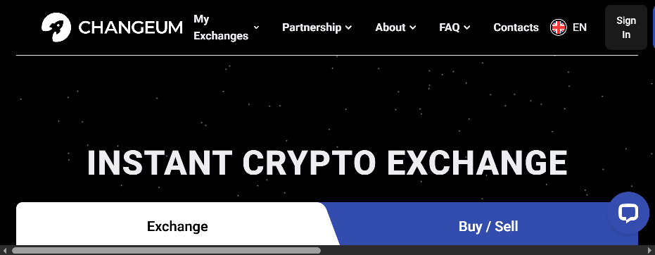 Screenshot of changeum.org