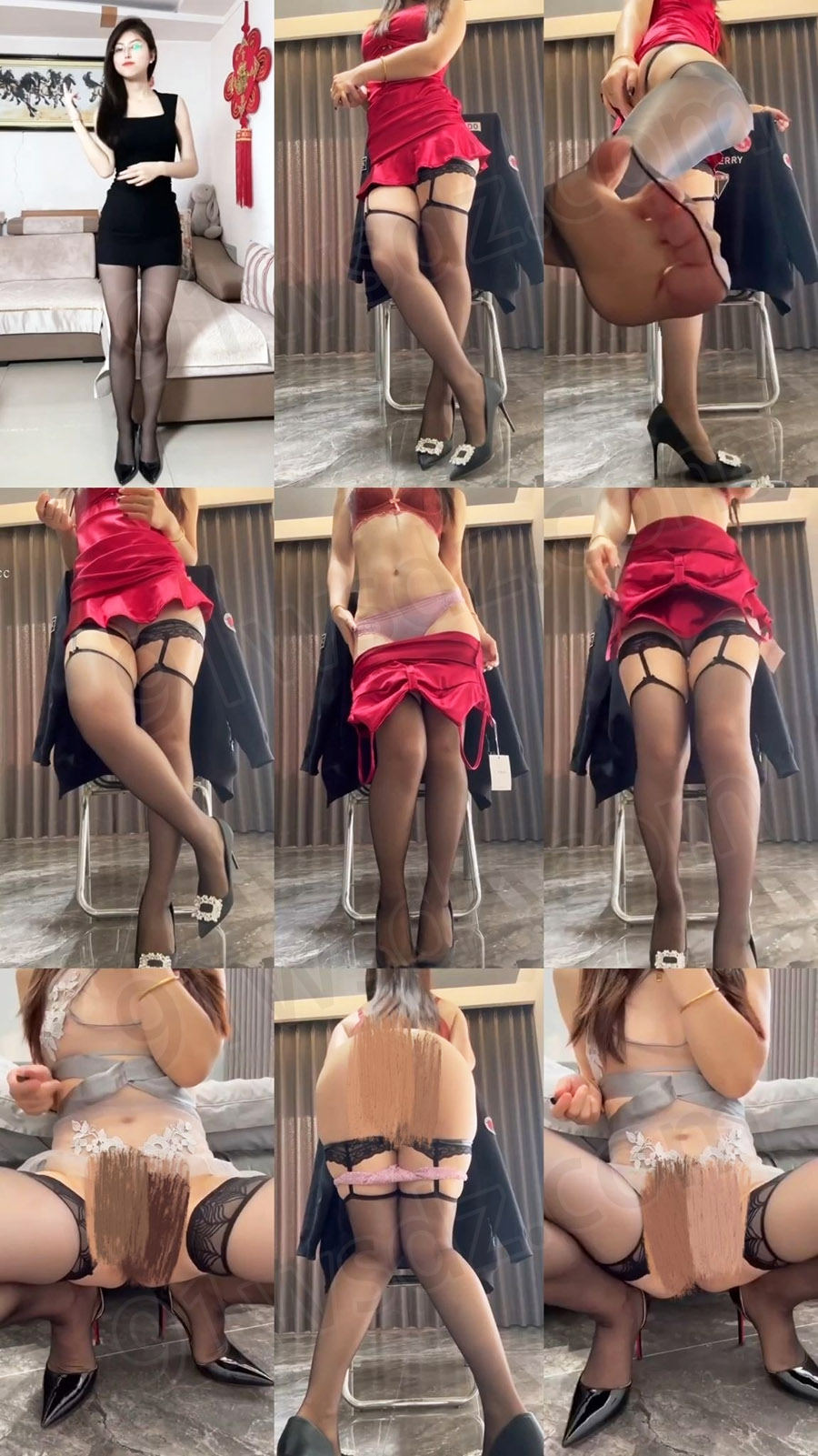 抖音|雯wen 安萍母女女儿性感福利 5V