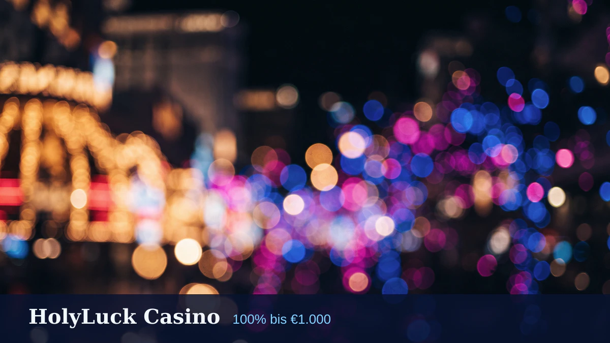 HolyLuck Casino � Willkommensbonus 100% bis �1.000 + 300 FS, Zahlungen: Visa, Mastercard, Sofort, Apple Pay, Google Pay