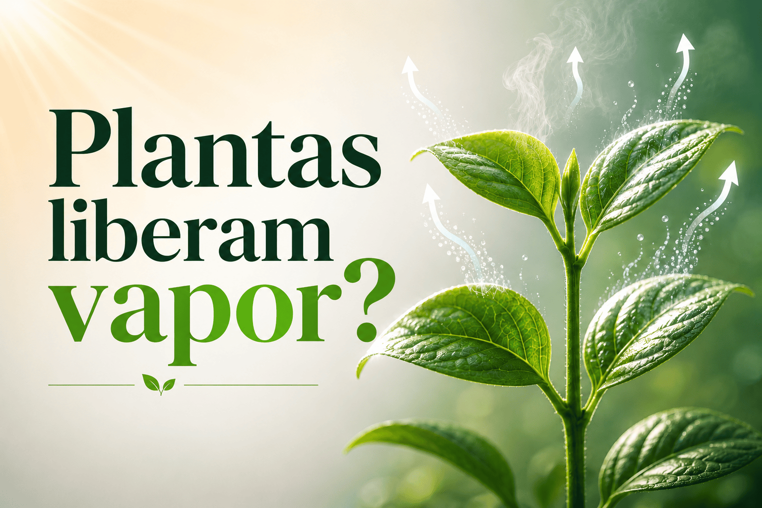 Qual Processo Faz as Plantas Liberarem Vapor de Água?