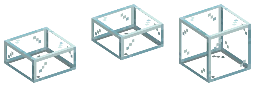glass slab row