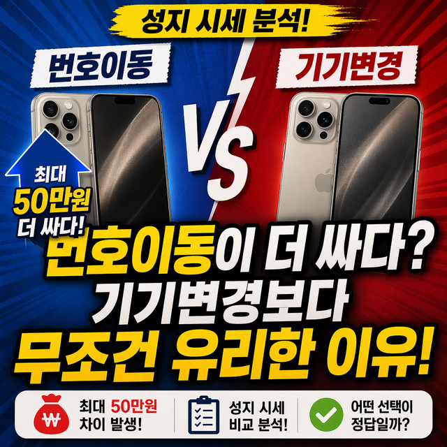 번호이동 기기변경 비교