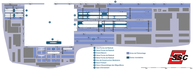 Plan du chantier naval de Lantau, SSC