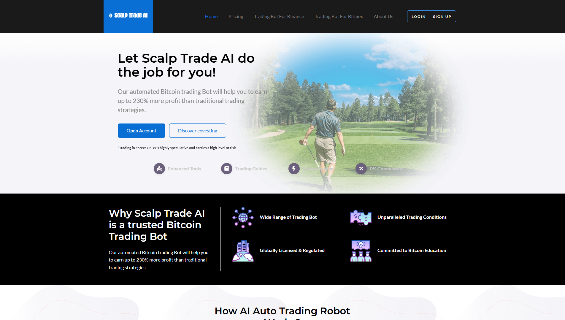 Stored capture of scalptradeai.com