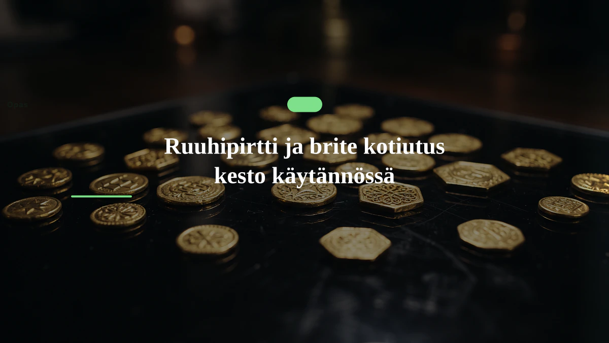 Ruuhipirtti ja brite kotiutus kesto käytännössä