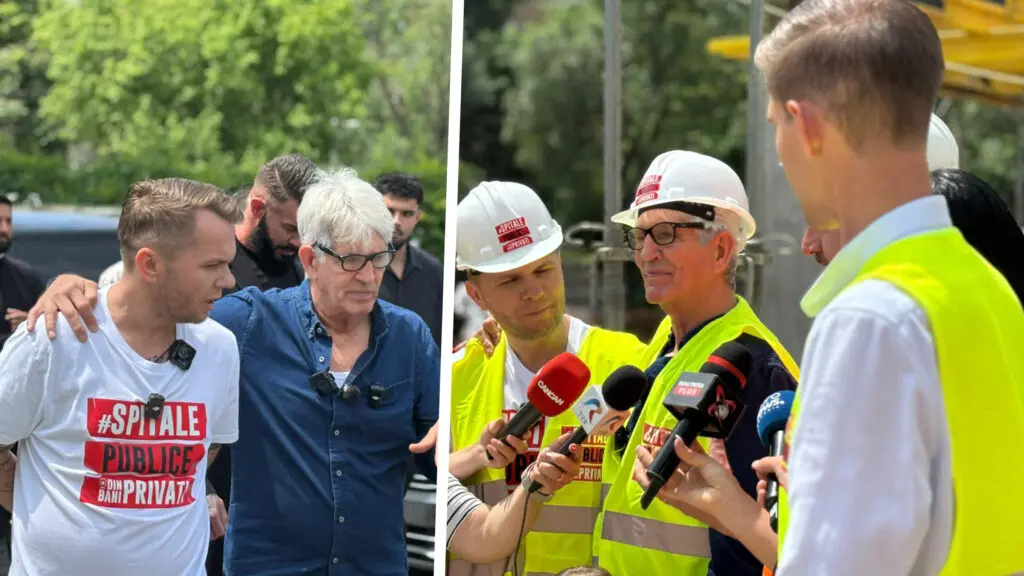 Eric Roberts a vizitat șantierul Clinicii de Psihiatrie Pediatrică de la Spitalul Obregia