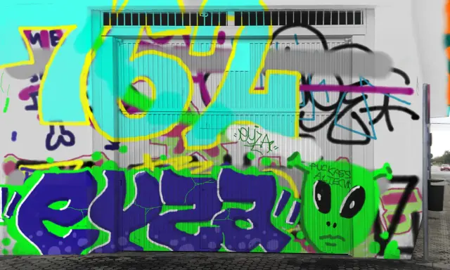 Graffiti artwork by eyza