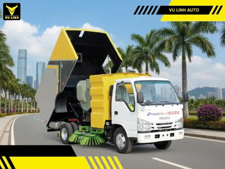 Xe quét đường ISUZU 4x2