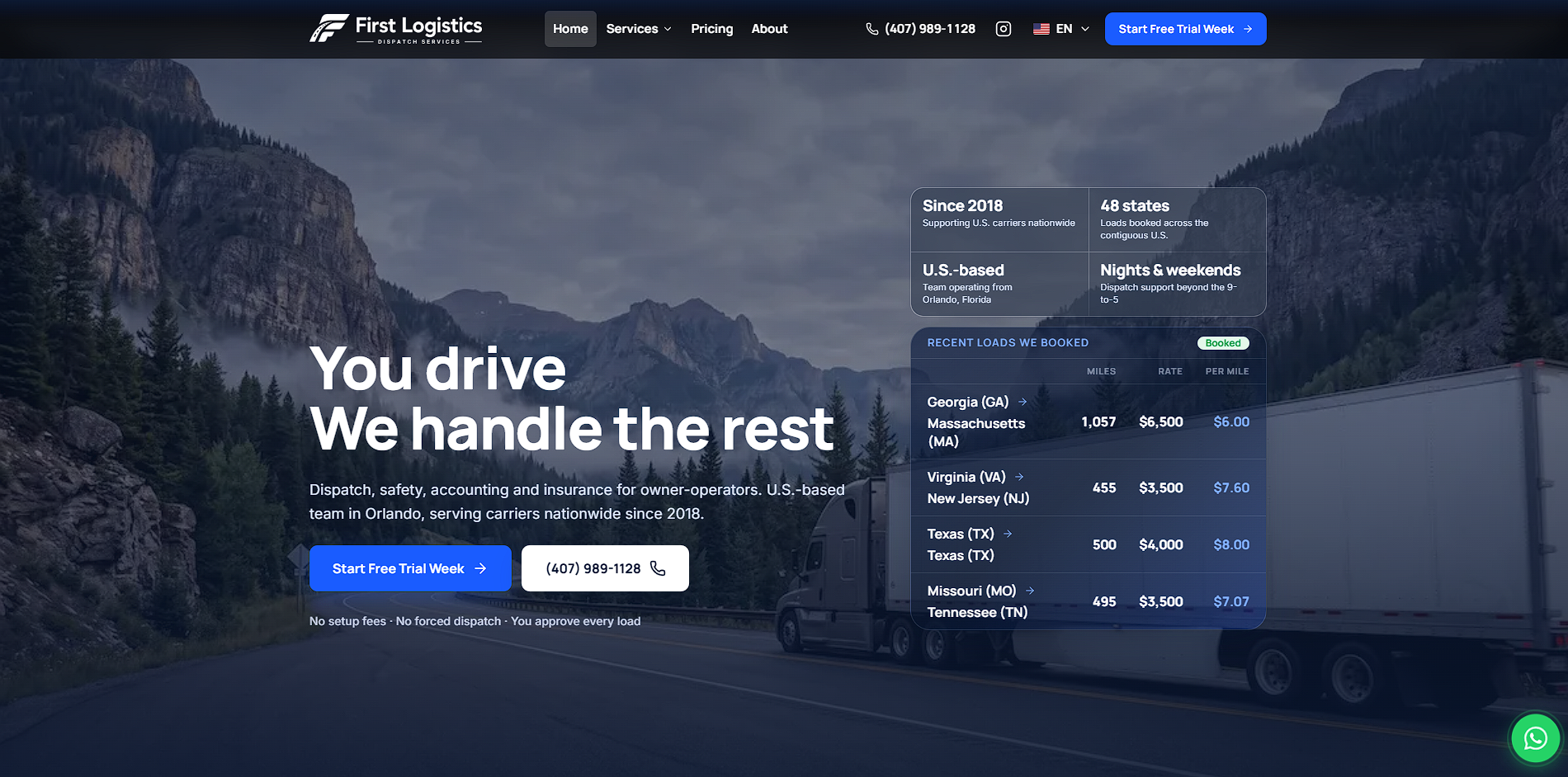 First Logistic Services – Website, CRM & Digital Growth