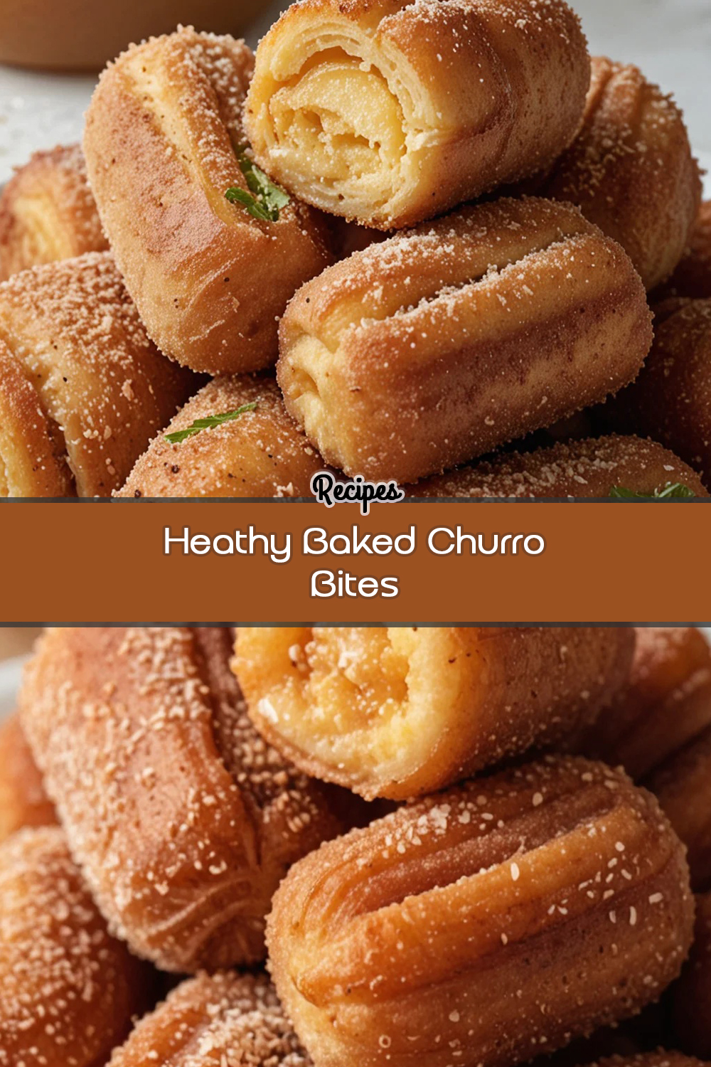 Heathy Baked Churro Bites