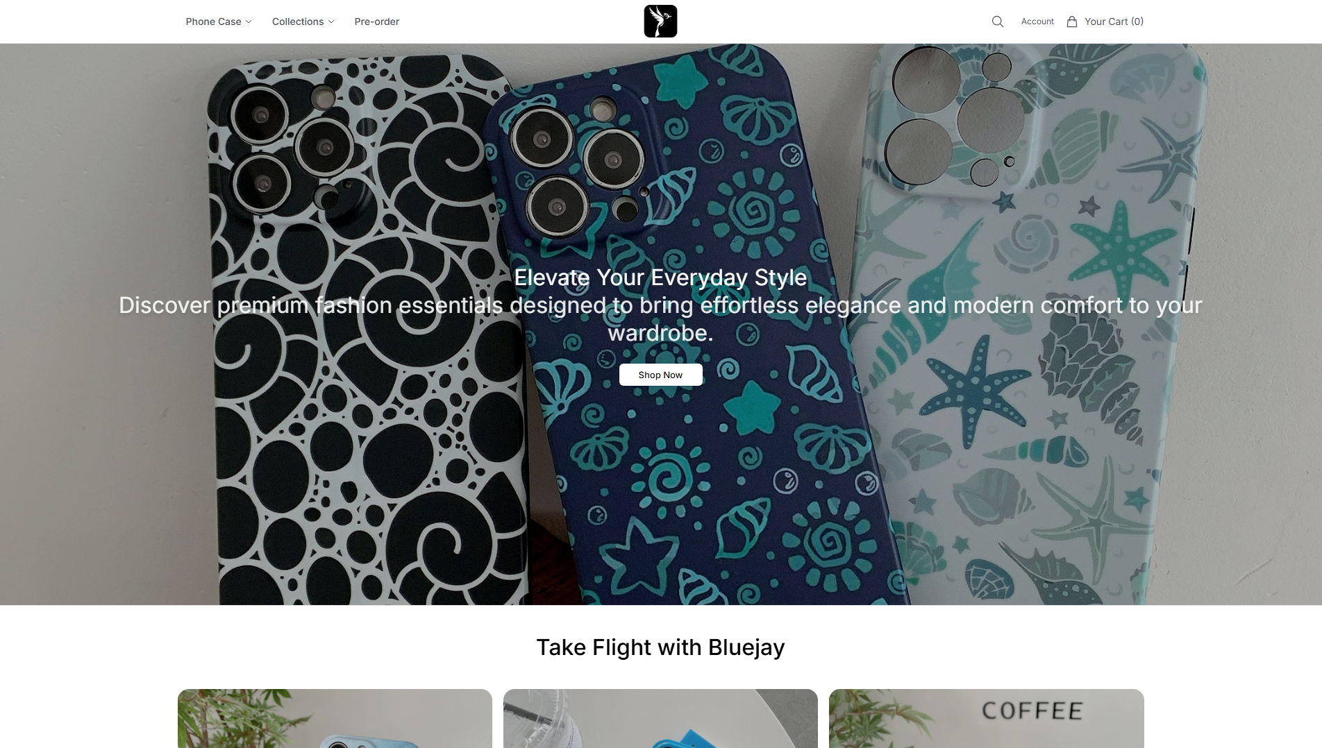 Stored capture of bluejaystyle.shop