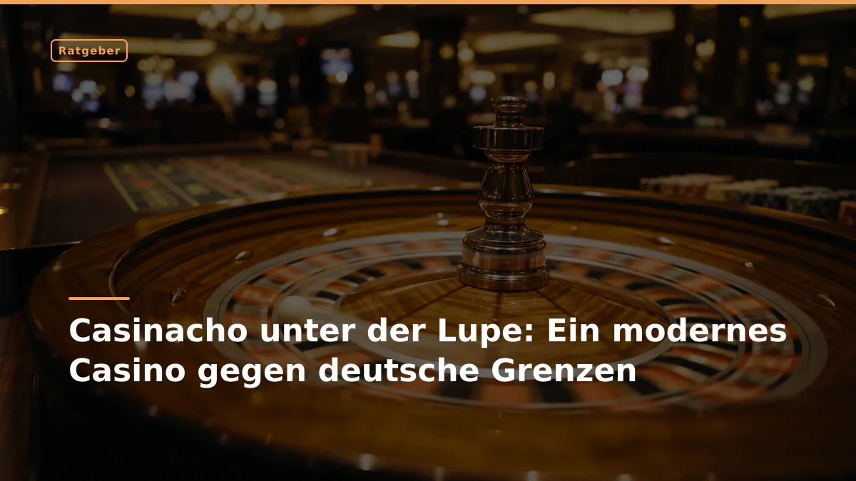 Casinacho unter der Lupe: Ein modernes Casino gegen deutsche Grenzen