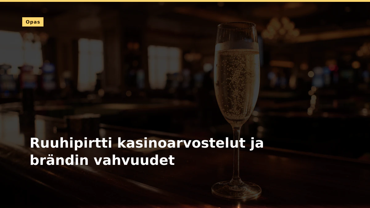 Ruuhipirtti kasinoarvostelut ja brändin vahvuudet